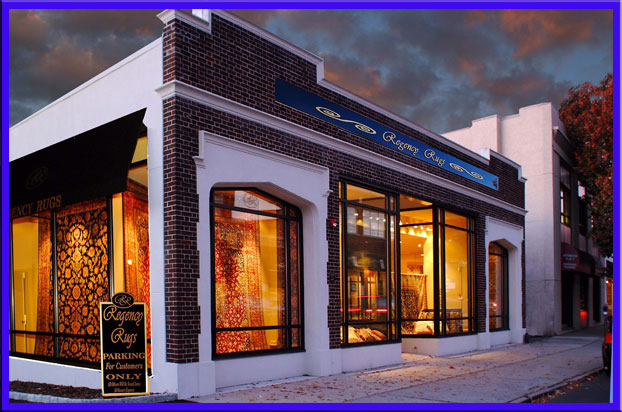 Store photography exterior at night